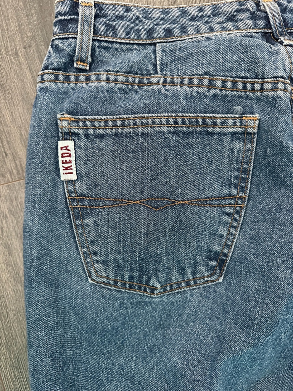 Vintage Ikeda High Waist 90s Mom Jeans Womens Blue Canadian Denim Retro Straight - Picture 7 of 12